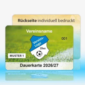 Dauerkarten Nummer 2-seitig