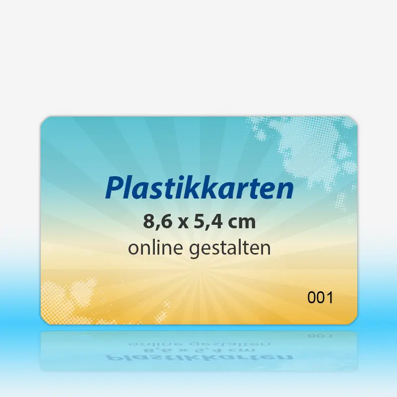 Plastikkarten nummeriert